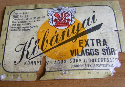 Kőbányai extra sör Kőbányai extra sör