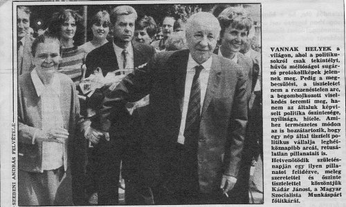 Kádár János 75 éves