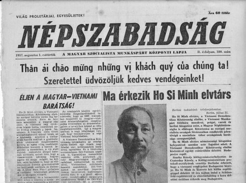 Hazánkba érkezik Ho Si Minh elvtárs Hazánkba érkezik Ho Si Minh elvtárs