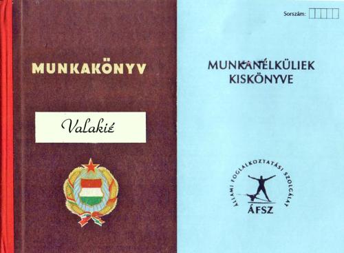 Munkakönyv akkor és most Munkakönyv akkor és most