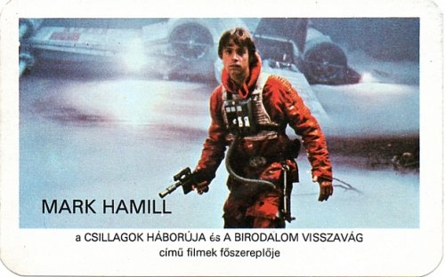 Star Wars Mark Hamill kártyanaptár Star Wars Mark Hamill kártyanaptár