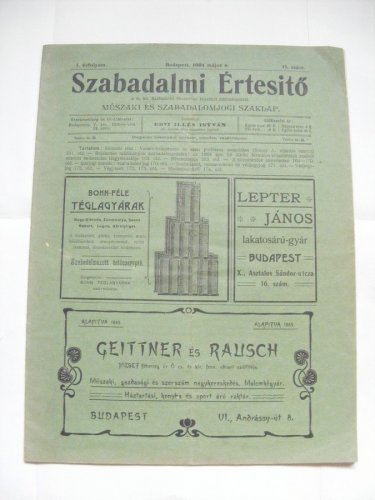 Szabadalmi értesítő Szabadalmi értesítő