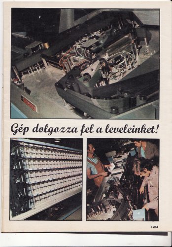 Gépi levélfeldolgozás