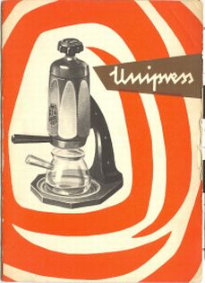 UNIPRESS kávéfőző füzete UNIPRESS kávéfőző füzete