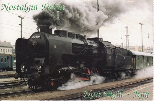 MÁV nosztalgia jegy MÁV nosztalgia jegy