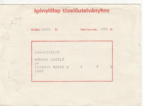 Tüzelőutalvány igénylőlap nyugdijasoknak