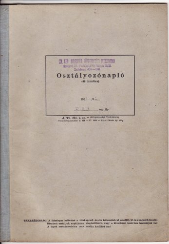 Osztályozó napló Osztályozó napló