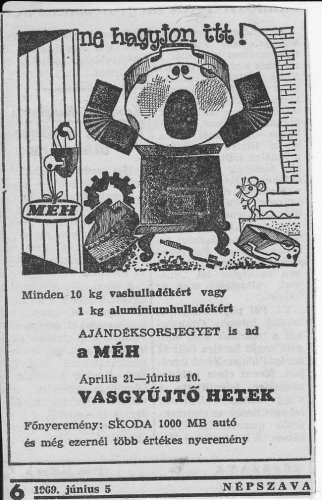 MÉH vasgyűjtési hetek MÉH vasgyűjtési hetek