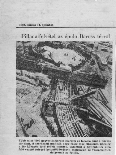 Baross tér átépítése Baross tér átépítése