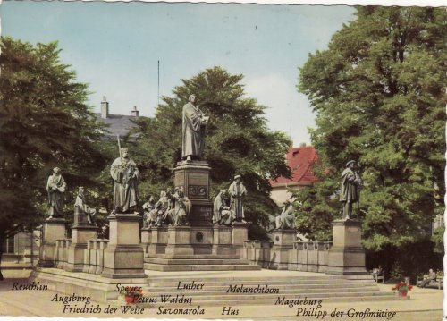 Worms Luther szoborcsoport