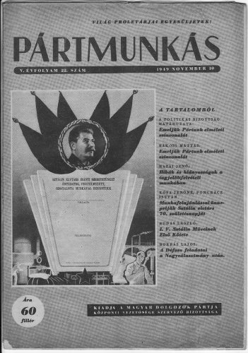 Pártmunkás folyóirat Pártmunkás folyóirat