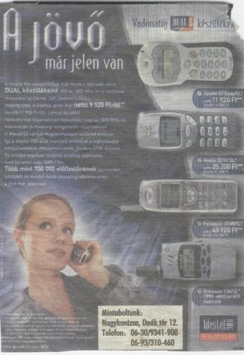 Westel dualband készülékek 1999 Westel dualband készülékek 1999