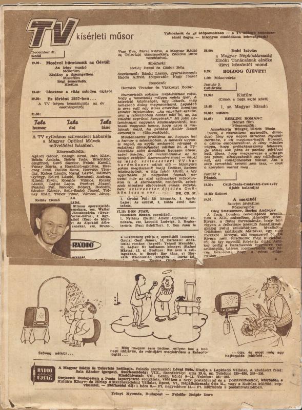 TV műsor (1957.12.30)