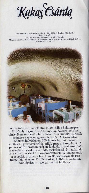 Az Éttermi kalauzban